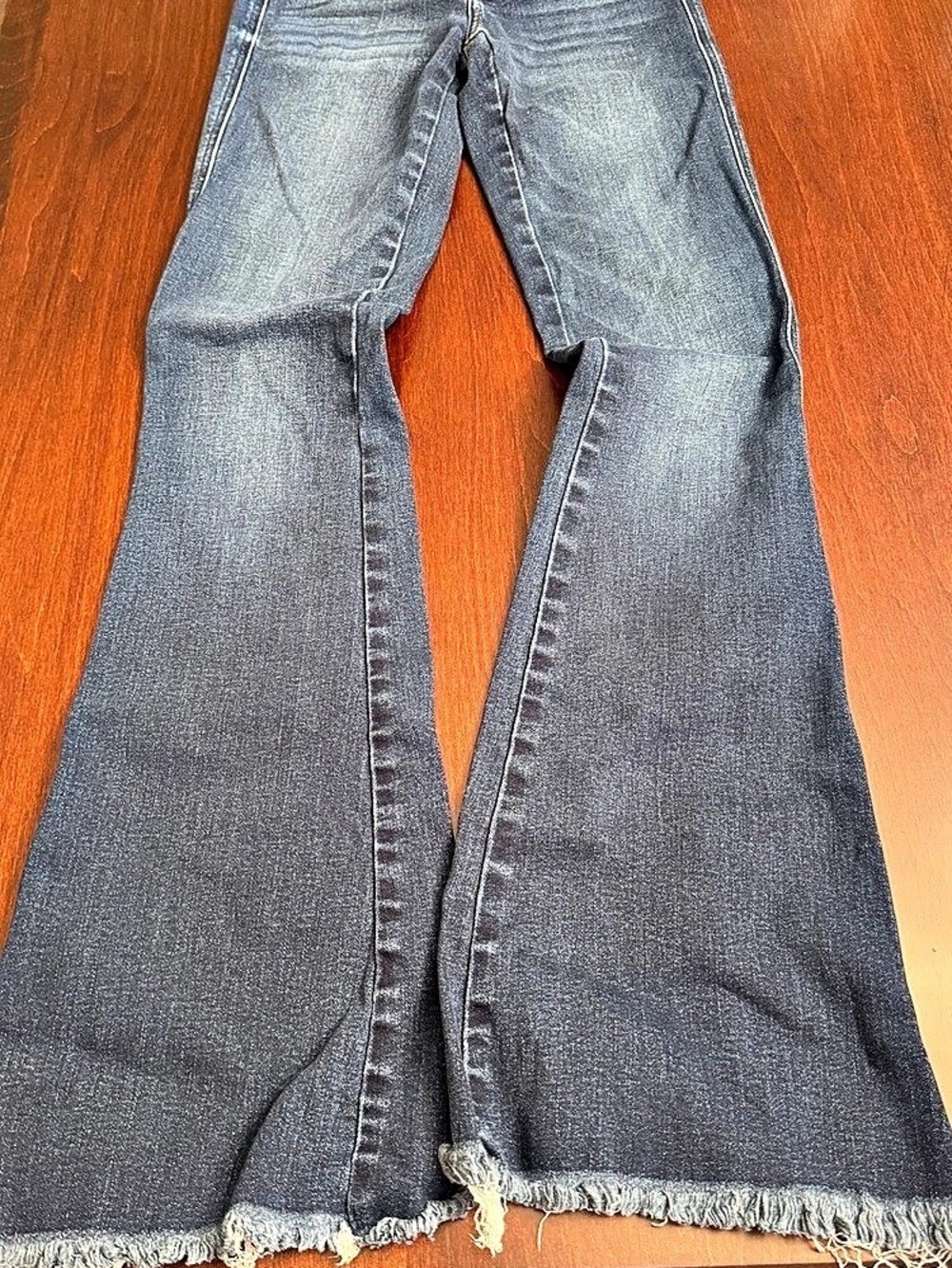 Flying Monkey Mid Rise Flare Jeans Blue Waist 24